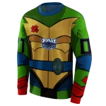 personalized florida atlantic owls superhero armor blue green hoodie best selling