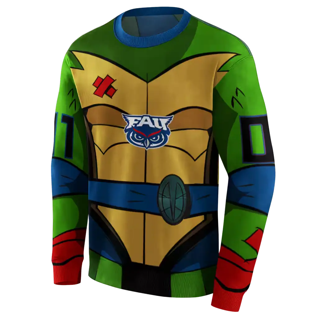 personalized florida atlantic owls superhero armor blue green hoodie new arrival personalized florida atlantic owls superhero armor blue green hoodie new arrival