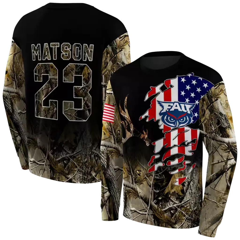 personalized florida atlantic owls tree camo hoodie premium grade personalized florida atlantic owls tree camo hoodie premium grade