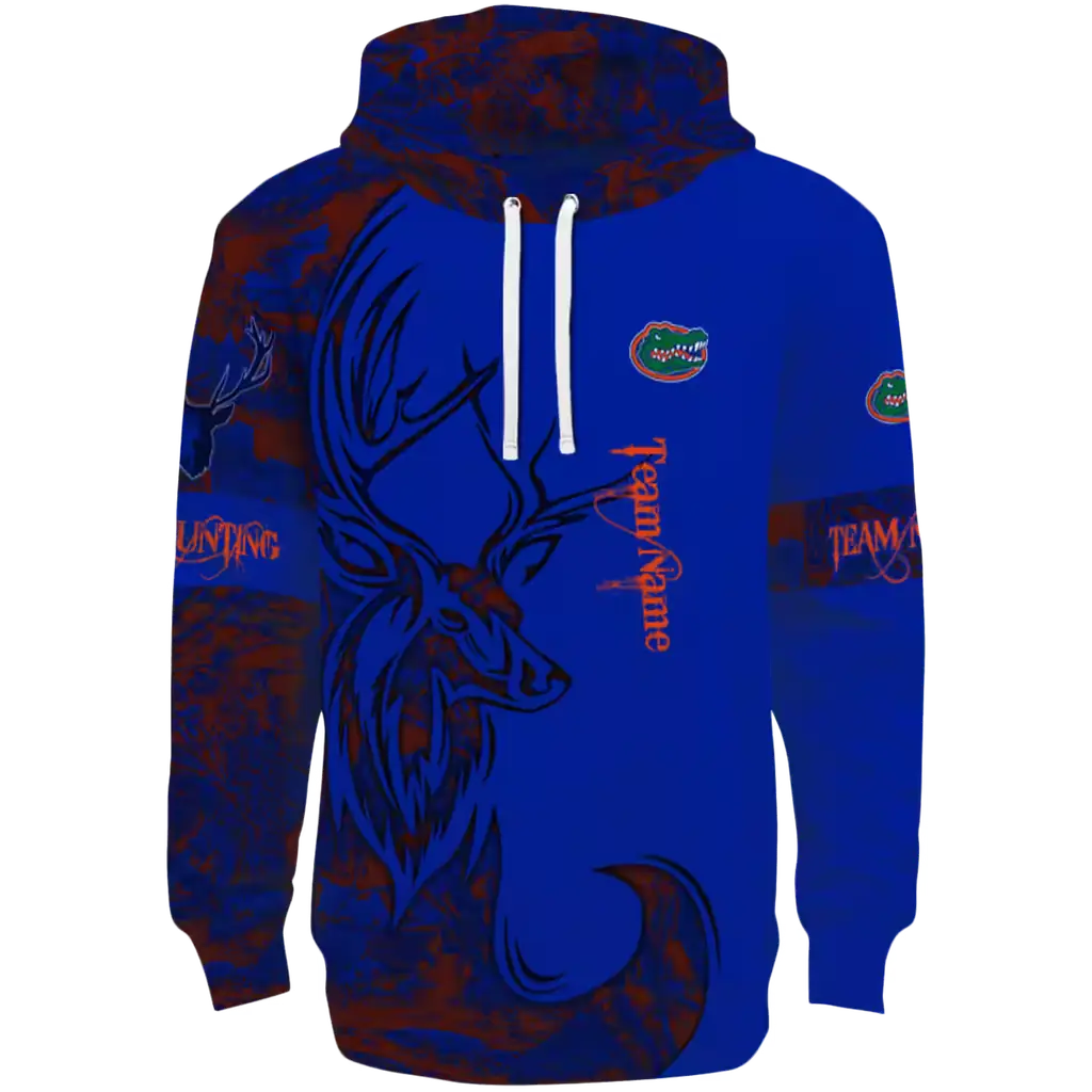 personalized florida gators deer silhouette blue hoodie best selling personalized florida gators deer silhouette blue hoodie best selling