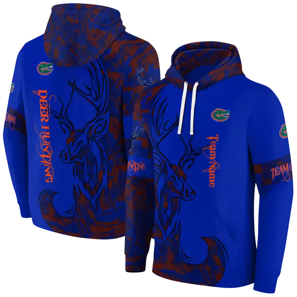 personalized florida gators deer silhouette blue hoodie fashion forward personalized florida gators deer silhouette blue hoodie fashion forward