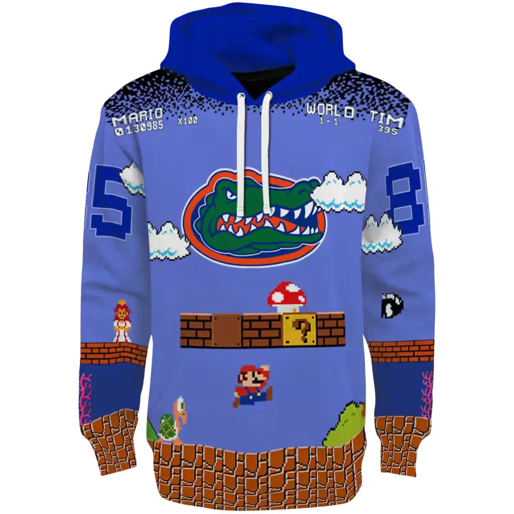 personalized florida gators mario blue black hoodie best selling personalized florida gators mario blue black hoodie best selling