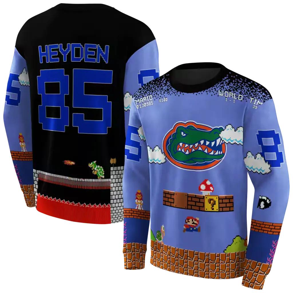 personalized florida gators mario blue black hoodie premium grade personalized florida gators mario blue black hoodie premium grade