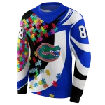 personalized florida gators puzzle pieces blue hoodie best selling