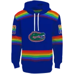 personalized florida gators rainbow stripes blue hoodie best selling