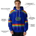personalized florida gators rainbow stripes blue hoodie best selling