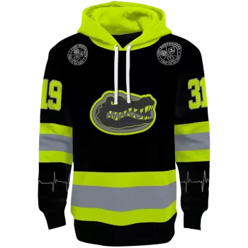personalized florida gators safety motif black neon green hoodie best selling