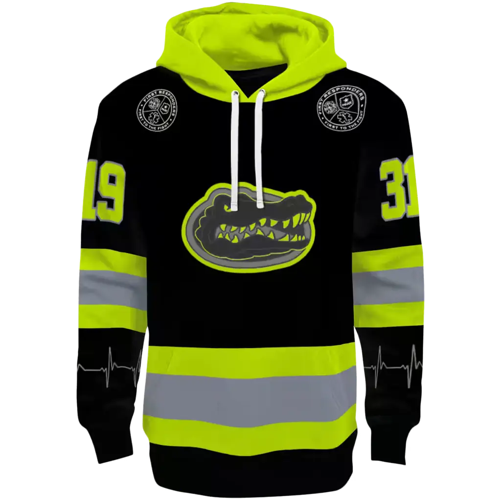 personalized florida gators safety motif black neon green hoodie best selling personalized florida gators safety motif black neon green hoodie best selling