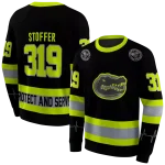 personalized florida gators safety motif black neon green hoodie best selling