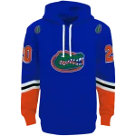 personalized florida gators striped sleeves blue hoodie best selling