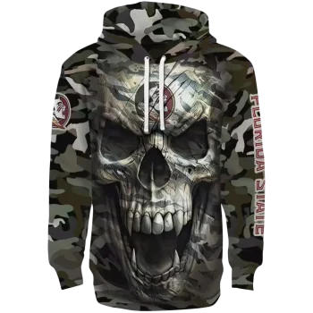 personalized florida state seminoles camo skull hoodie best selling