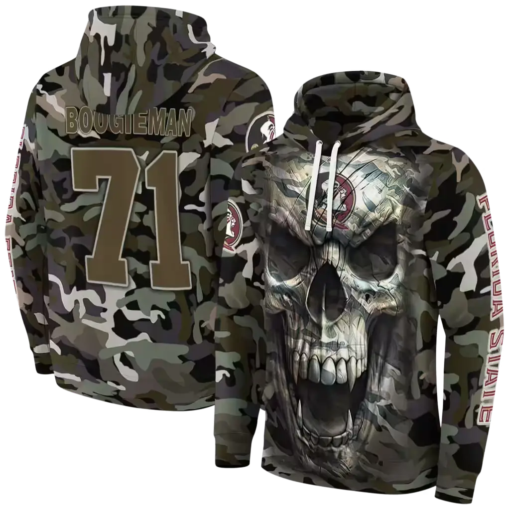 personalized florida state seminoles camo skull hoodie fashion forward personalized florida state seminoles camo skull hoodie fashion forward