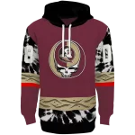 personalized florida state seminoles grateful vibes garnet hoodie best selling