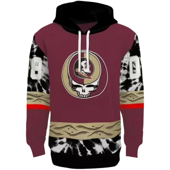 personalized florida state seminoles grateful vibes garnet hoodie best selling