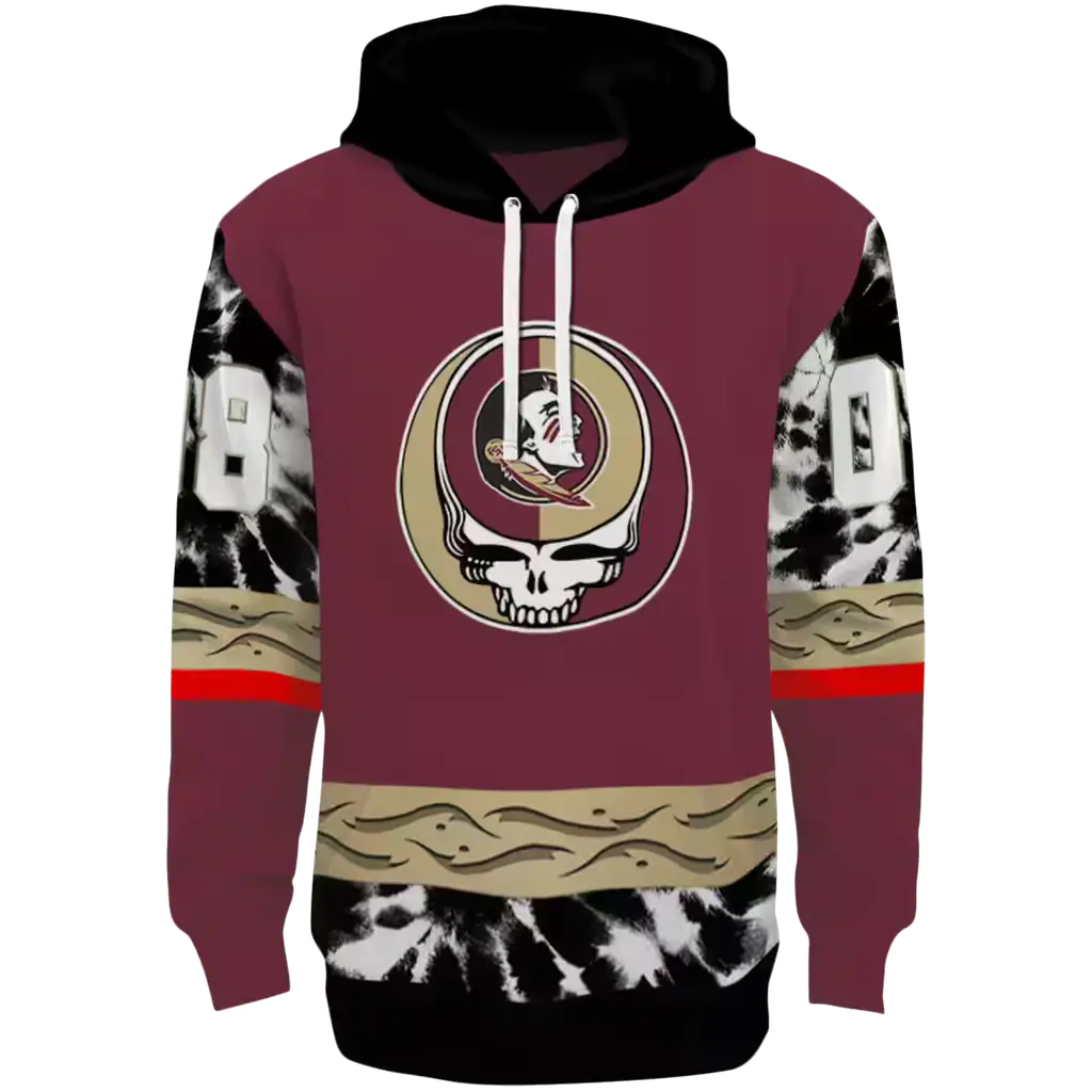 personalized florida state seminoles grateful vibes garnet hoodie best selling personalized florida state seminoles grateful vibes garnet hoodie best selling