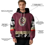 personalized florida state seminoles grateful vibes garnet hoodie best selling