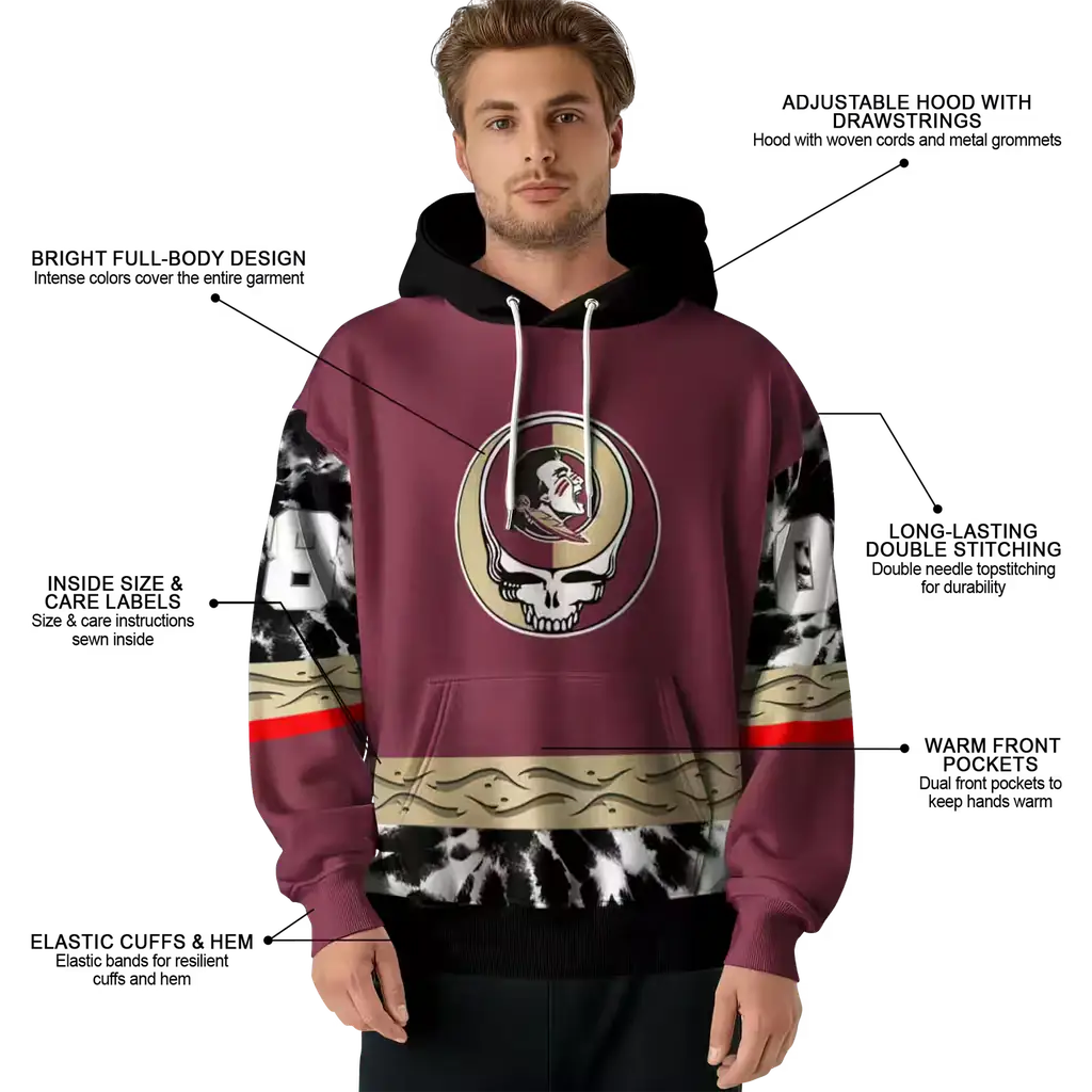 personalized florida state seminoles grateful vibes garnet hoodie latest model personalized florida state seminoles grateful vibes garnet hoodie latest model