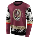 personalized florida state seminoles grateful vibes garnet hoodie best selling