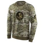 personalized florida state seminoles military style hoodie best selling