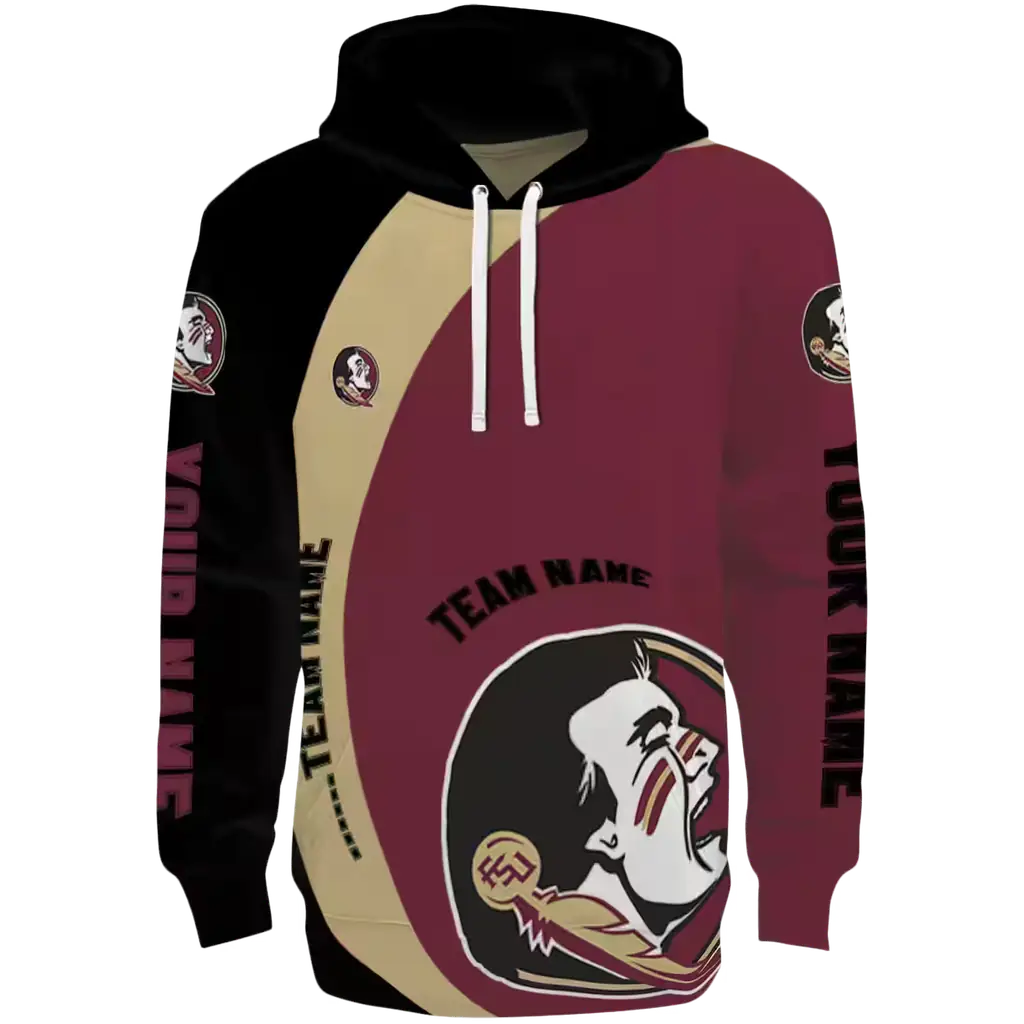 personalized florida state seminoles minimalist design garnet black hoodie best selling personalized florida state seminoles minimalist design garnet black hoodie best selling