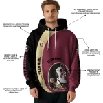 personalized florida state seminoles minimalist design garnet black hoodie best selling