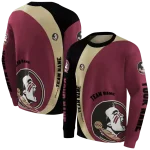 personalized florida state seminoles minimalist design garnet black hoodie best selling