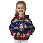personalized florida state seminoles spongebob patrick star garnet navy hoodie best selling