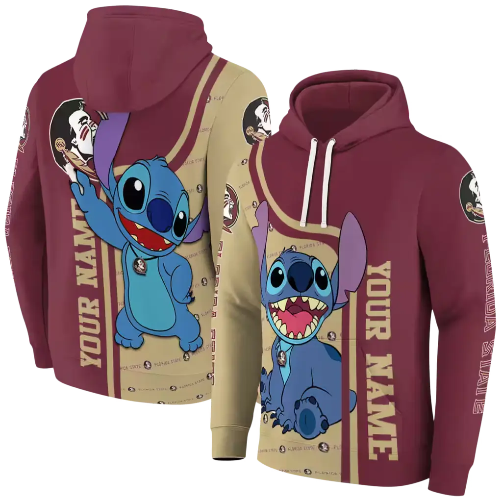 personalized florida state seminoles stitch garnet hoodie fashion forward personalized florida state seminoles stitch garnet hoodie fashion forward
