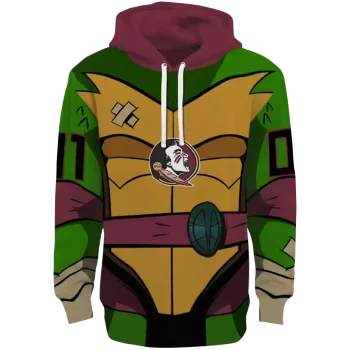 personalized florida state seminoles superhero armor garnet green hoodie best selling