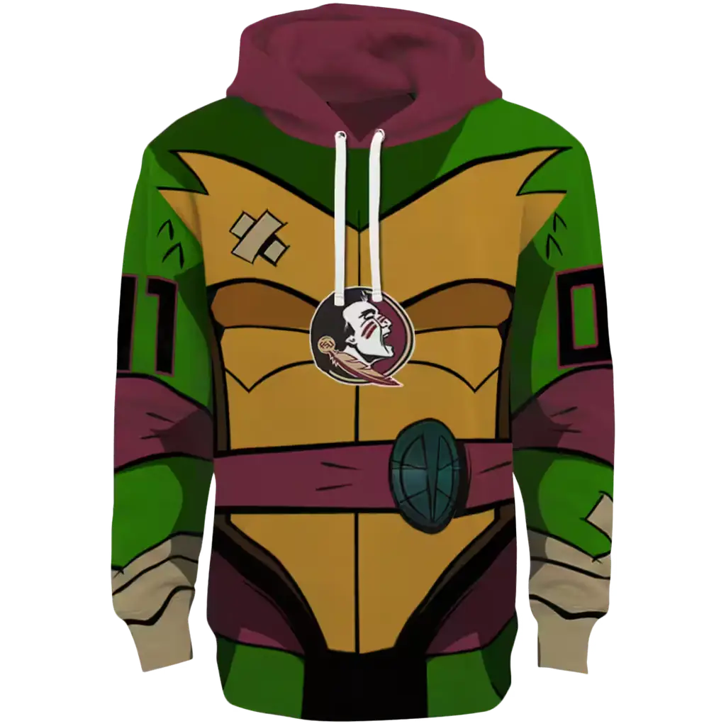 personalized florida state seminoles superhero armor garnet green hoodie best selling personalized florida state seminoles superhero armor garnet green hoodie best selling