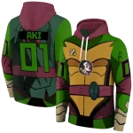 personalized florida state seminoles superhero armor garnet green hoodie best selling