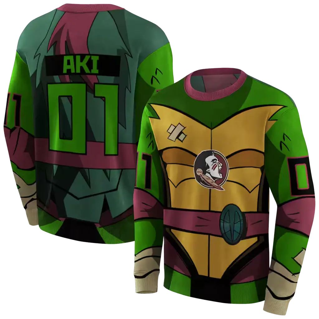 personalized florida state seminoles superhero armor garnet green hoodie premium grade personalized florida state seminoles superhero armor garnet green hoodie premium grade