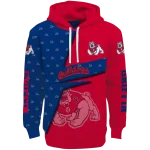 personalized fresno state bulldogs abstract shape red hoodie best selling
