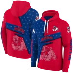 personalized fresno state bulldogs abstract shape red hoodie best selling