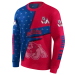 personalized fresno state bulldogs abstract shape red hoodie best selling
