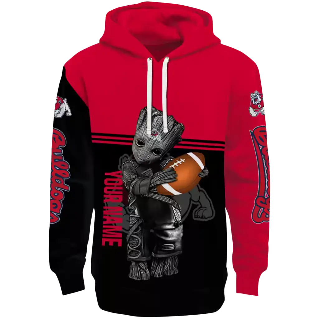 personalized fresno state bulldogs baby groot red black hoodie best selling personalized fresno state bulldogs baby groot red black hoodie best selling