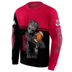 personalized fresno state bulldogs baby groot red black hoodie best selling