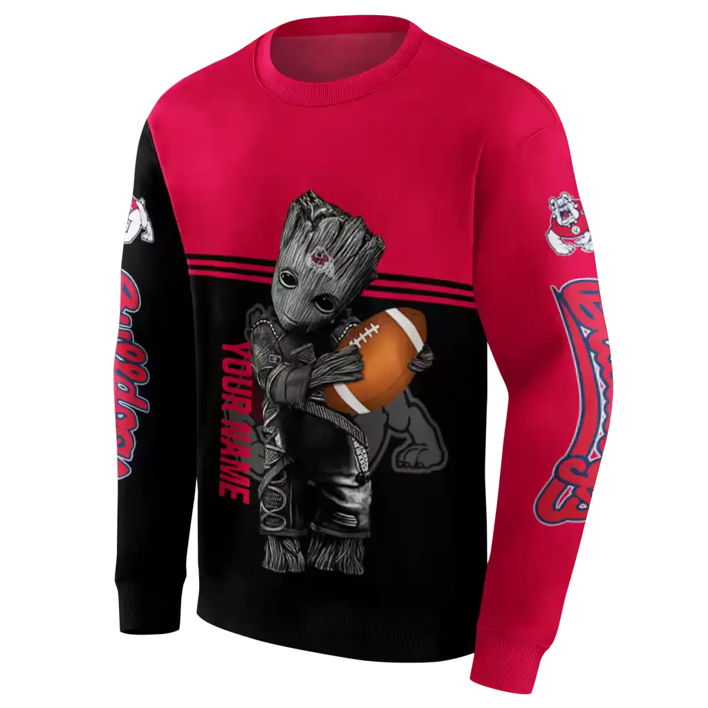 personalized fresno state bulldogs baby groot red black hoodie new arrival personalized fresno state bulldogs baby groot red black hoodie new arrival