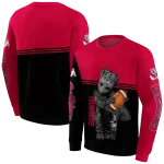 personalized fresno state bulldogs baby groot red black hoodie best selling