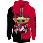 personalized fresno state bulldogs baby yoda red black hoodie best selling