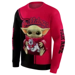 personalized fresno state bulldogs baby yoda red black hoodie best selling