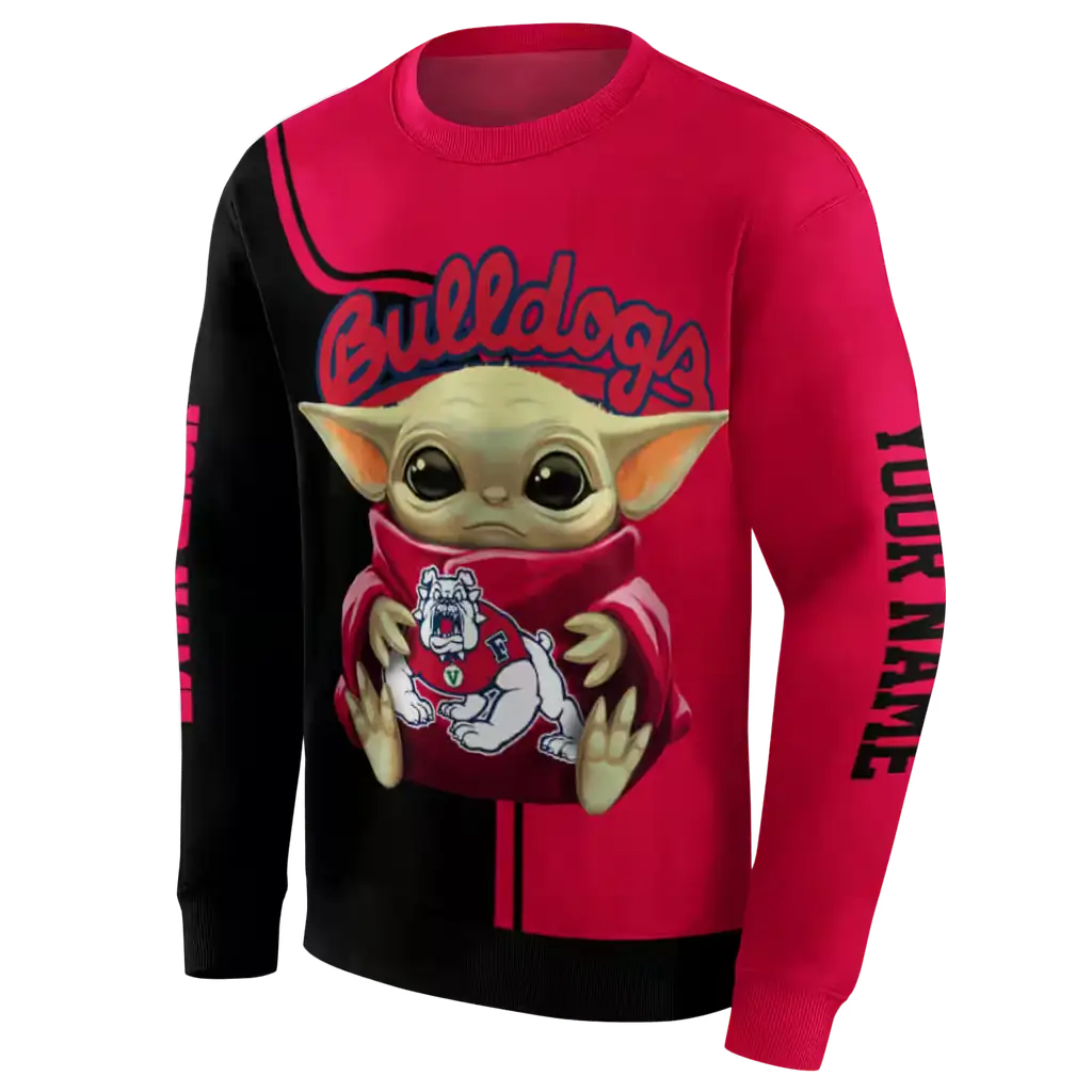 personalized fresno state bulldogs baby yoda red black hoodie new arrival personalized fresno state bulldogs baby yoda red black hoodie new arrival