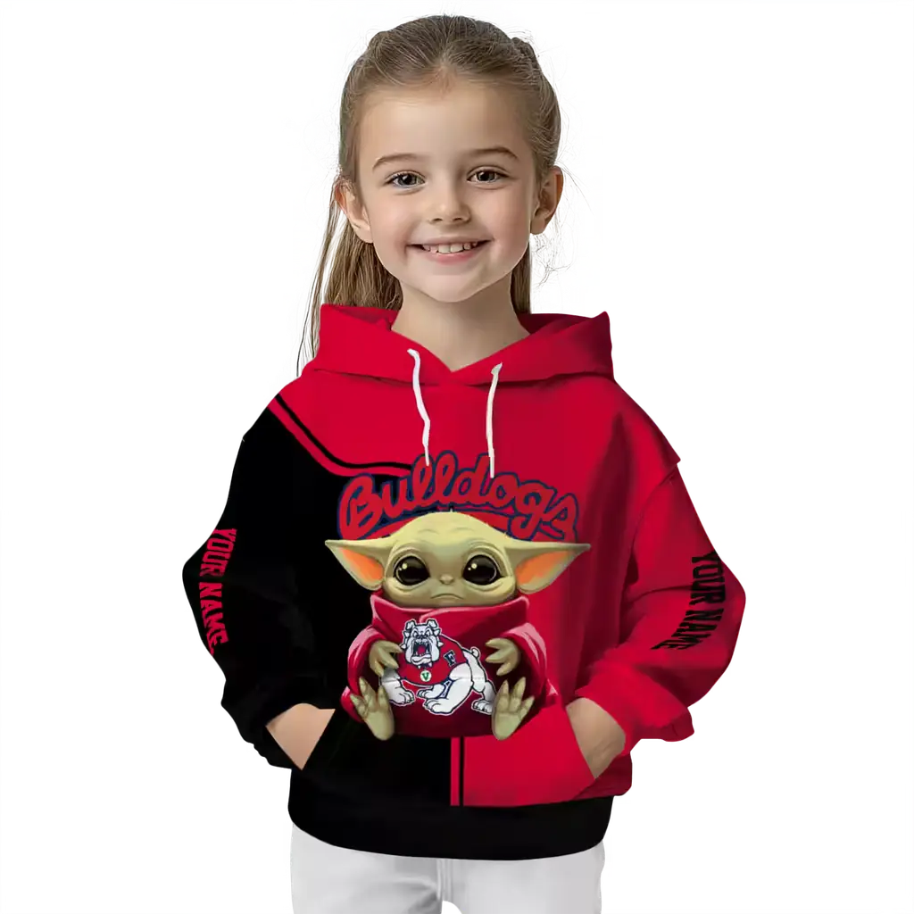 personalized fresno state bulldogs baby yoda red black hoodie top rated personalized fresno state bulldogs baby yoda red black hoodie top rated