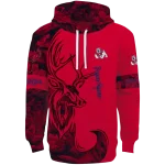 personalized fresno state bulldogs deer silhouette red hoodie best selling