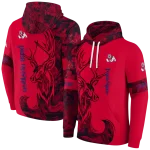personalized fresno state bulldogs deer silhouette red hoodie best selling