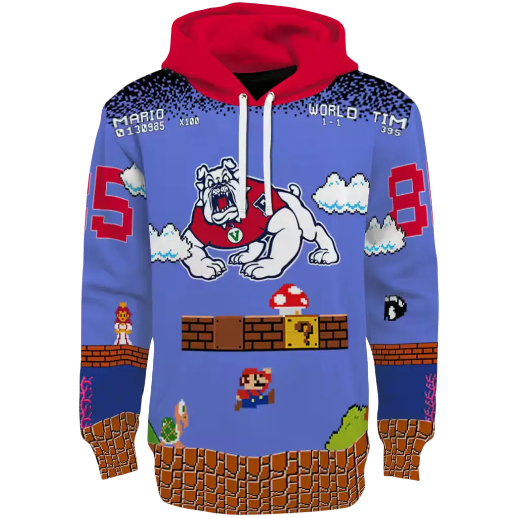 personalized fresno state bulldogs mario blue black hoodie best selling personalized fresno state bulldogs mario blue black hoodie best selling