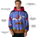 personalized fresno state bulldogs mario blue black hoodie best selling