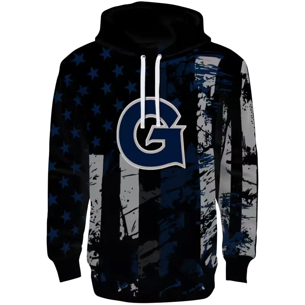 personalized georgetown hoyas distressed flag blue black hoodie best selling personalized georgetown hoyas distressed flag blue black hoodie best selling