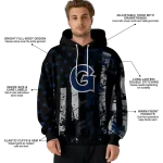 personalized georgetown hoyas distressed flag blue black hoodie best selling