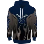 personalized georgetown hoyas flame design blue hoodie best selling